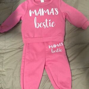 SHEIN Pink Baby Sweatshirt
